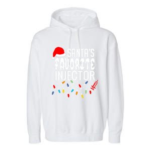 SantaS Favorite Injector Aesthetic Nurse Botox Injector Rn Gift Garment-Dyed Fleece Hoodie