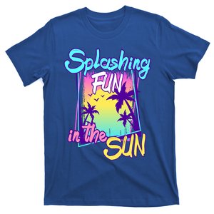 Splashing Fun In The Sun Summer Palm Trees Beach Vacations Gift T-Shirt