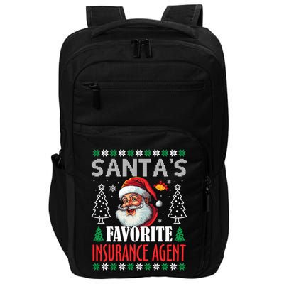 SantaS Favorite Insurance Agent Funny Christmas Gift Impact Tech Backpack