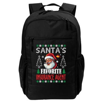 SantaS Favorite Insurance Agent Funny Christmas Gift Backpack