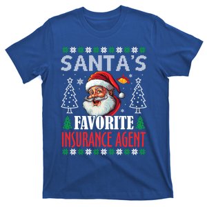 SantaS Favorite Insurance Agent Funny Christmas Gift T-Shirt