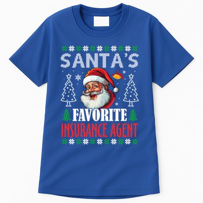 SantaS Favorite Insurance Agent Funny Christmas Gift Tall T-Shirt