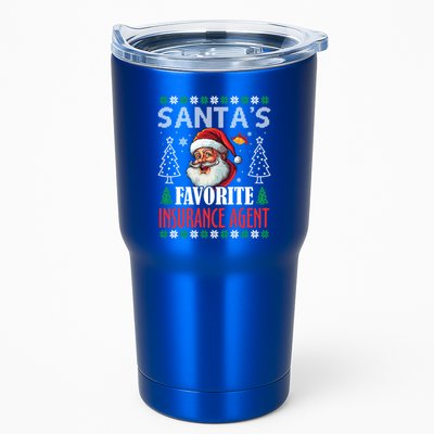 SantaS Favorite Insurance Agent Funny Christmas Gift Tumbler