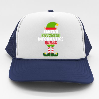 Santas Favorite Informatics Nurse Christmas Vacation Gift Trucker Hat