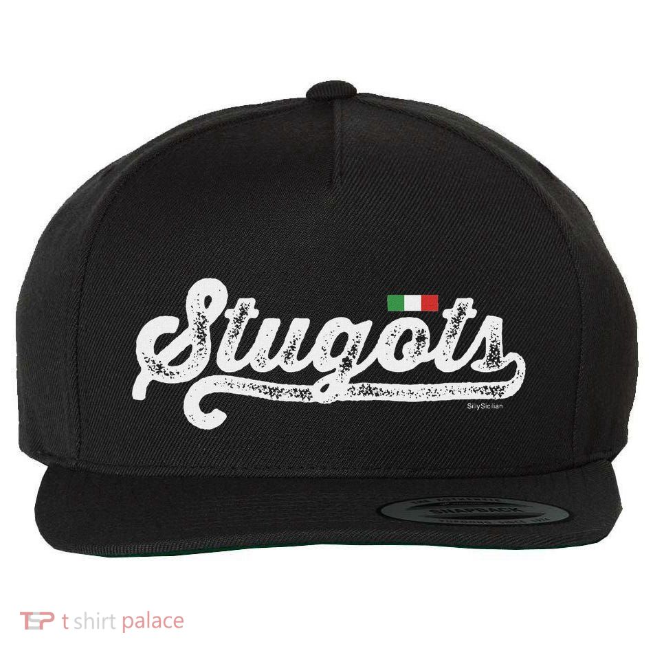 Stugots Funny Italian Saying Italy Flag White Vintage Script Wool Snapback Cap