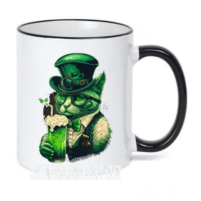 Shenanigator Funny Irish Shenanigans St Patricks Day 11oz Black Color Changing Mug