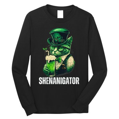 Shenanigator Funny Irish Shenanigans St Patricks Day Long Sleeve Shirt