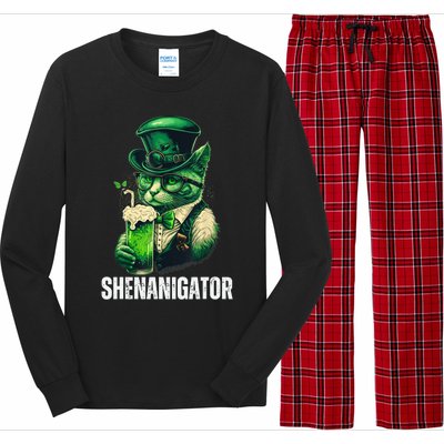 Shenanigator Funny Irish Shenanigans St Patricks Day Long Sleeve Pajama Set