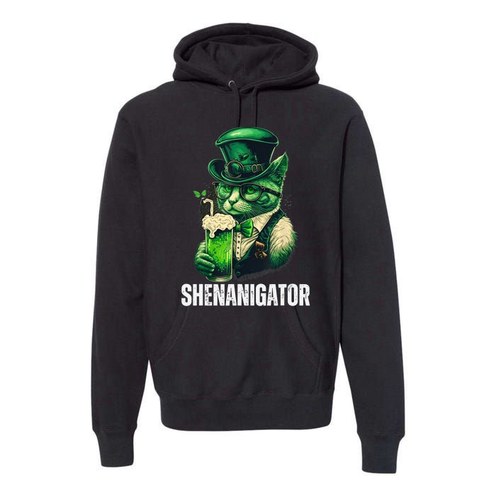 Shenanigator Funny Irish Shenanigans St Patricks Day Premium Hoodie