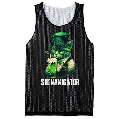 Shenanigator Funny Irish Shenanigans St Patricks Day Mesh Reversible Basketball Jersey Tank