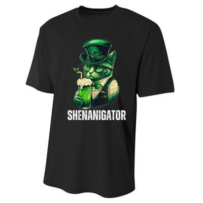 Shenanigator Funny Irish Shenanigans St Patricks Day Performance Sprint T-Shirt