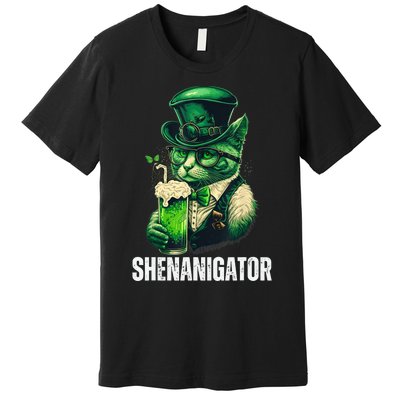 Shenanigator Funny Irish Shenanigans St Patricks Day Premium T-Shirt