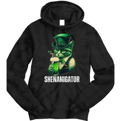 Shenanigator Funny Irish Shenanigans St Patricks Day Tie Dye Hoodie