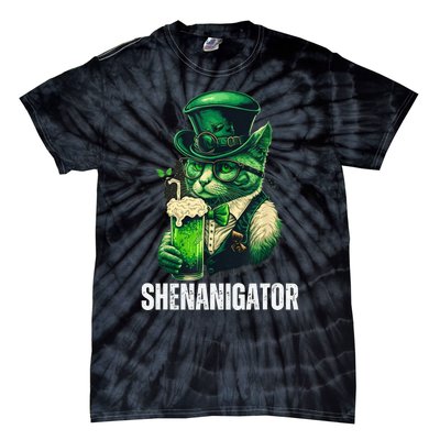 Shenanigator Funny Irish Shenanigans St Patricks Day Tie-Dye T-Shirt