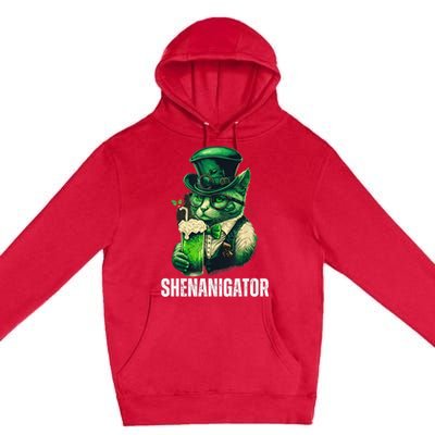 Shenanigator Funny Irish Shenanigans St Patricks Day Premium Pullover Hoodie