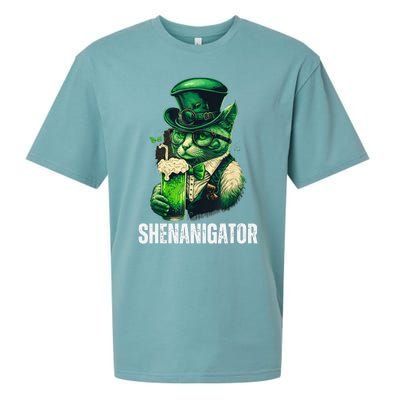 Shenanigator Funny Irish Shenanigans St Patricks Day Sueded Cloud Jersey T-Shirt