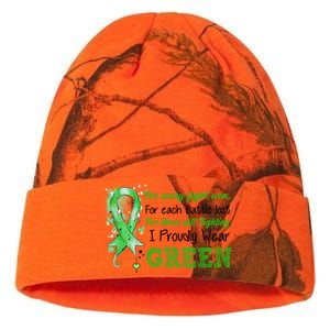 Still Fighting I Proudly Wear Green Ney Disease Awareness Funny Gift Kati Licensed 12" Camo Beanie