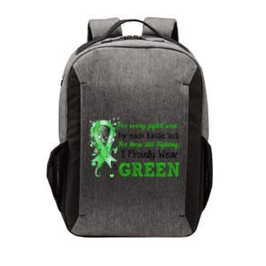 Still Fighting I Proudly Wear Green Ney Disease Awareness Funny Gift Vector Backpack