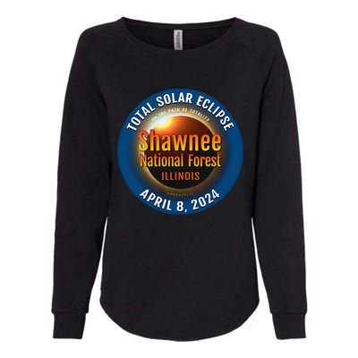 Shawnee Forest Illinois IL Total Solar Eclipse 2024 Womens California Wash Sweatshirt