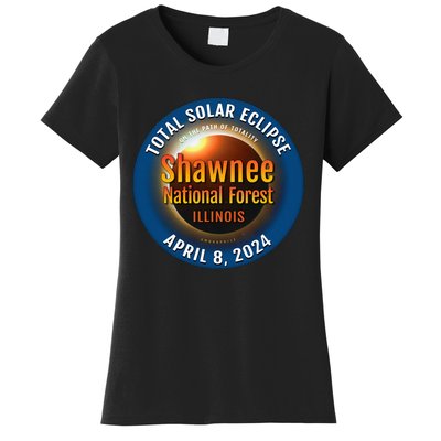 Shawnee Forest Illinois IL Total Solar Eclipse 2024 Women's T-Shirt