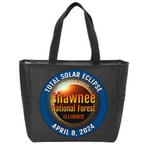 Shawnee Forest Illinois IL Total Solar Eclipse 2024 Zip Tote Bag