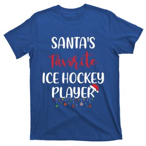 SantaS Favorite Ice Hockey Player Pajama Xmas Christmas Great Gift T-Shirt