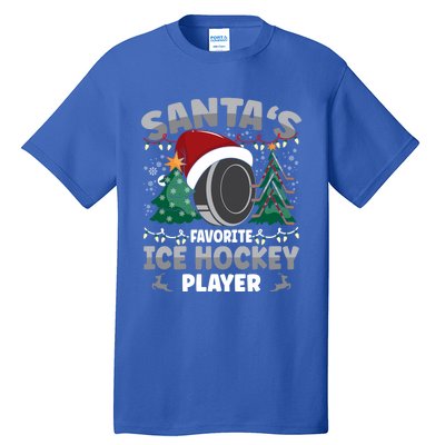 Santas Favorite Ice Hockey Player Gift Tall T-Shirt