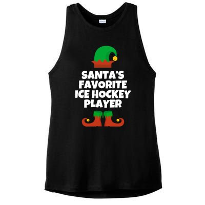 SantaS Favorite Ice Hockey Player Gift Christmas Funny Cute Gift Ladies PosiCharge Tri-Blend Wicking Tank