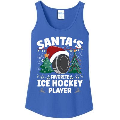 SantaS Favorite Ice Hockey Player Gift Ladies Essential Tank