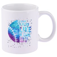 Softball Funny I Know I Play Like A Girl Gift 11oz C Handle Ceramic Mug
