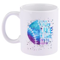 Softball Funny I Know I Play Like A Girl Gift 11oz C Handle Ceramic Mug