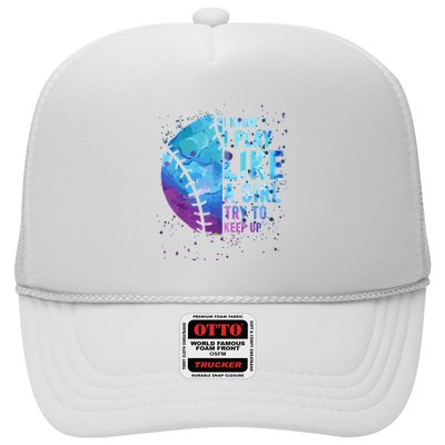 Softball Funny I Know I Play Like A Girl Gift Trucker Hat