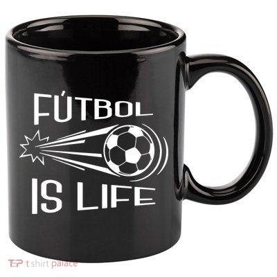 Soccer Futbol Is Life 11oz C Handle Ceramic Mug