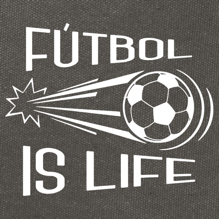 Soccer Futbol Is Life Cotton Canvas Backpack