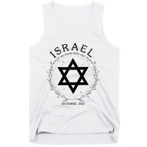 Support For Israel I Stand With Israel Jewish Non Distressed Tank Top