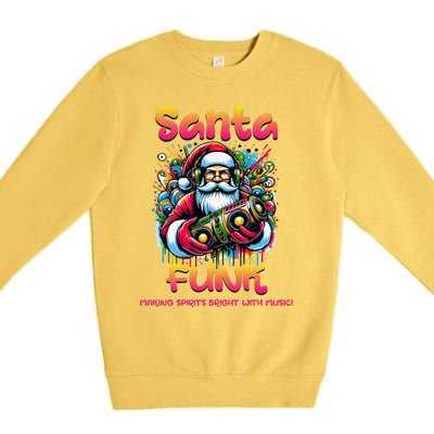 Santa Funk Jazz Funk Soul Hip Hop Premium Crewneck Sweatshirt