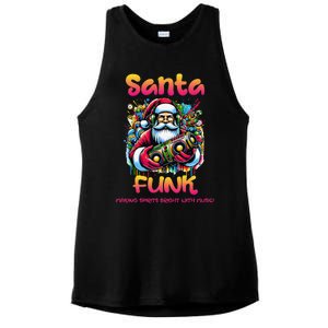 Santa Funk Jazz Funk Soul Hip Hop Ladies PosiCharge Tri-Blend Wicking Tank