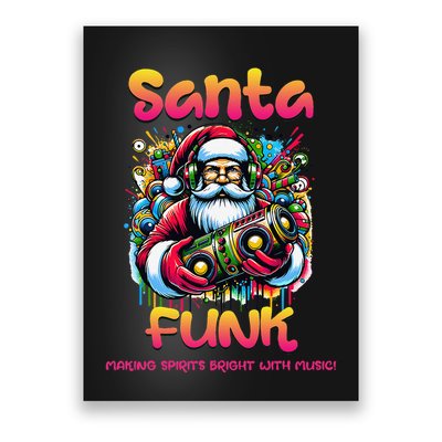 Santa Funk Jazz Funk Soul Hip Hop Poster
