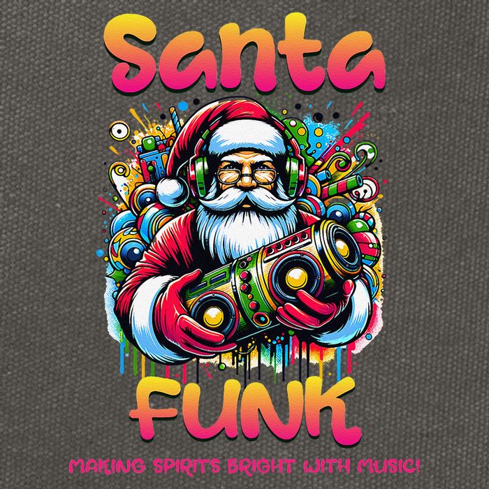 Santa Funk Jazz Funk Soul Hip Hop Cotton Canvas Backpack