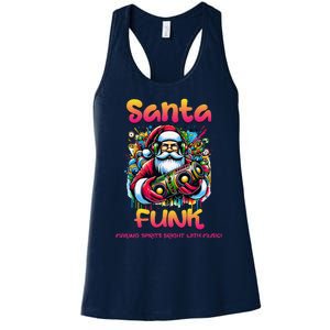 Santa Funk Jazz Funk Soul Hip Hop Women's Racerback Tank