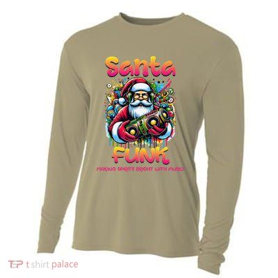 Santa Funk Jazz Funk Soul Hip Hop Cooling Performance Long Sleeve Crew