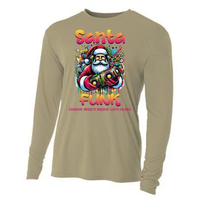 Santa Funk Jazz Funk Soul Hip Hop Cooling Performance Long Sleeve Crew