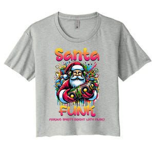 Santa Funk Jazz Funk Soul Hip Hop Women's Crop Top Tee