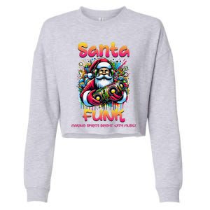 Santa Funk Jazz Funk Soul Hip Hop Cropped Pullover Crew