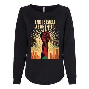 STAND FOR JUSTICE END ISRAEL APARTHEID PALESTINE Womens California Wash Sweatshirt