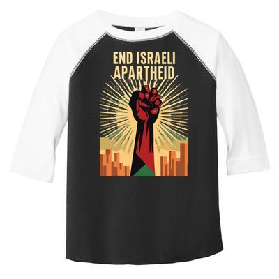 STAND FOR JUSTICE END ISRAEL APARTHEID PALESTINE Toddler Fine Jersey T-Shirt