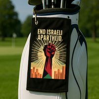 STAND FOR JUSTICE END ISRAEL APARTHEID PALESTINE Golf Towel