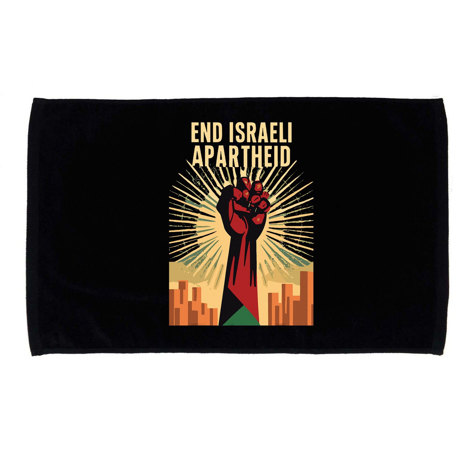 STAND FOR JUSTICE END ISRAEL APARTHEID PALESTINE Microfiber Hand Towel
