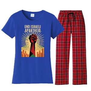 STAND FOR JUSTICE END ISRAEL APARTHEID PALESTINE Women's Flannel Pajama Set