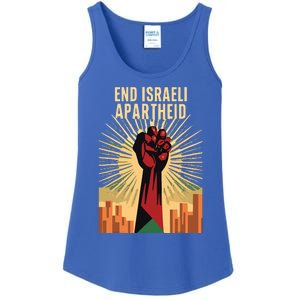 STAND FOR JUSTICE END ISRAEL APARTHEID PALESTINE Ladies Essential Tank